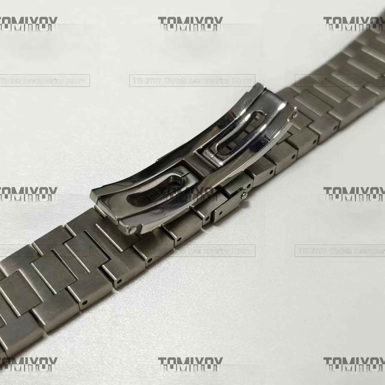 24mm*13mm Brush Middle Polish Solid Watch Strap Fit For Patek Philippe Watchband Steel Belt PP Nautilus 5711 5712/1A010