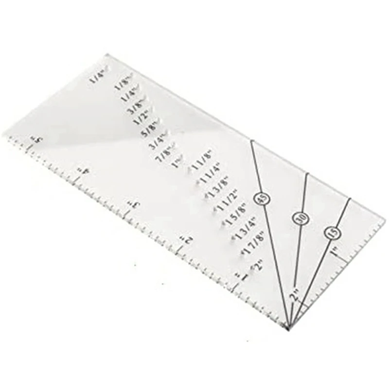 Seam Allowance Ruler Quilting Guide Ruler Sewing Positioning Ruler Guide Ruler Sewing Machine Perforated Sewing Ruler