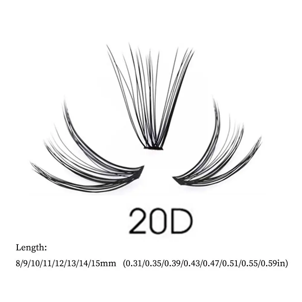 1 صندوق/60 حزم جديد 20D رموش بالمنك رموش سميكة أهداب رمش طبيعي تمديد روسيا أدوات ماكياج رمش الفردية #6