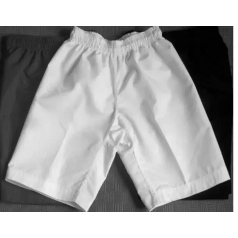 Taekwondo Pants Adult Children's White Black Polyester Cotton Pants Shorts Kids Breathable Lightweight Pants Sports Trousers Boy