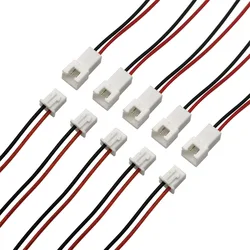 10/5Pcs JST XH 2.54mm Pitch 2 Pin XH2.54 Male Plug / Female Socket Wire Cord Connector 26AWG PVC Wires Length 200mm