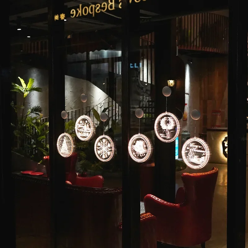 LED أضواء عيد الميلاد الزخرفية غرفة عيد الميلاد الجديدة أضواء الزخرفية الصغيرة الملونة مصباح عرض أضواء تصميم تخطيط الفناء