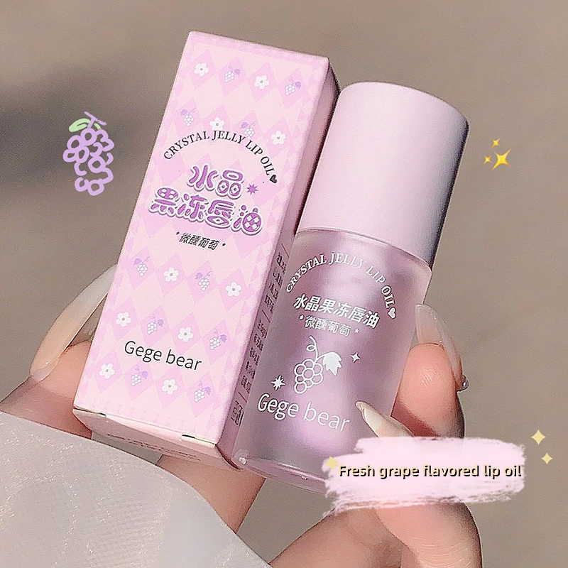 Fruit Crystal Jelly Lip Oil Crystal Hydrating Plumping Lip Gloss Lipstick Tinted Clear Fruit Lip Balm Korean Comestic Tools