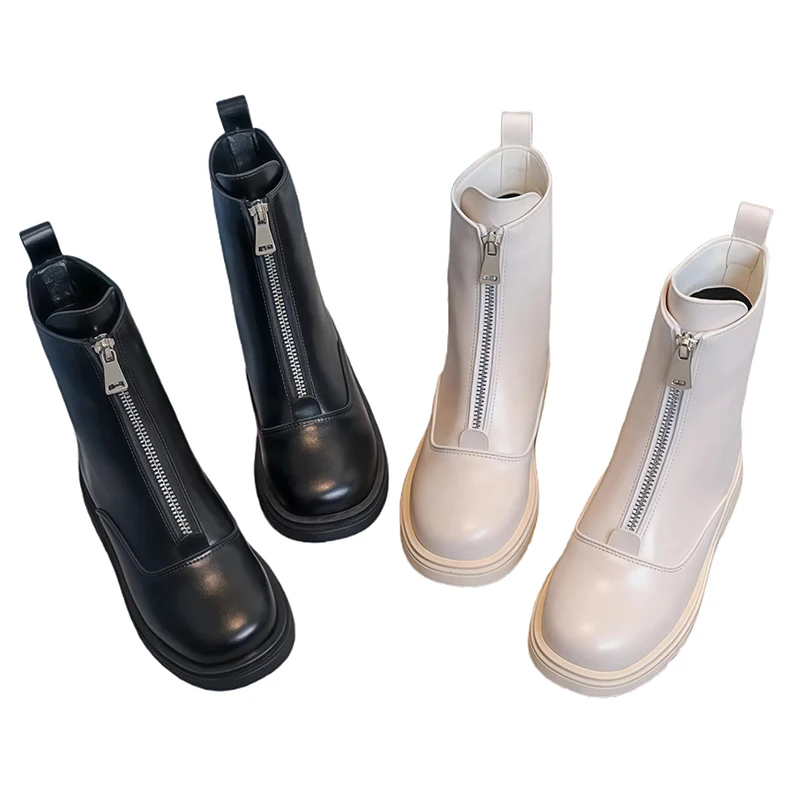 

Luxury Girls Boots KPop Demon Hunters Children's Anti-slip Ankle Length Leather Boot Festival Korean Kids Performance Host Shoes