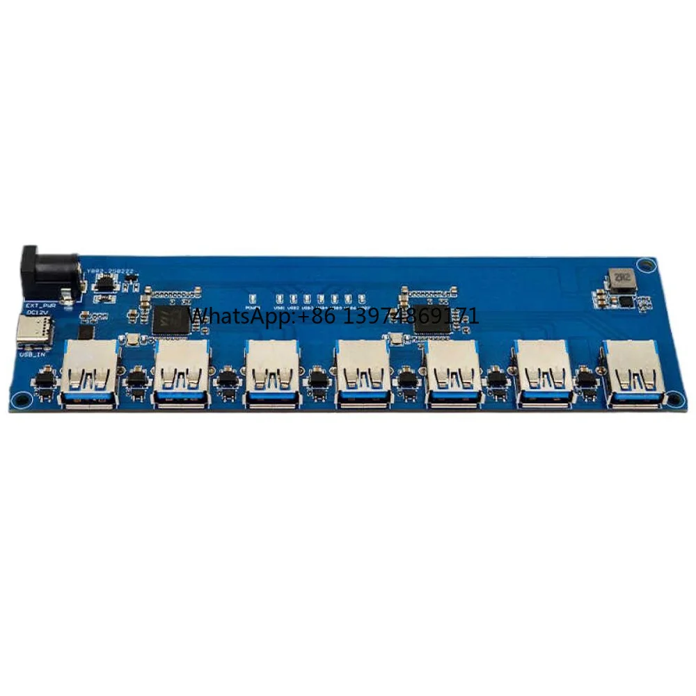 VL817 USB3.0 3.1 HUB High-speed Hub Module 1 to 7 Port  Type-C Interface  with Current Backflow Prevention Function