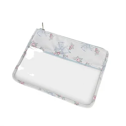 Sac de rangement transparent imprimé, trousse de maquillage transparente, poudres pour collations, cosmétiques, téléphone portable, toilette