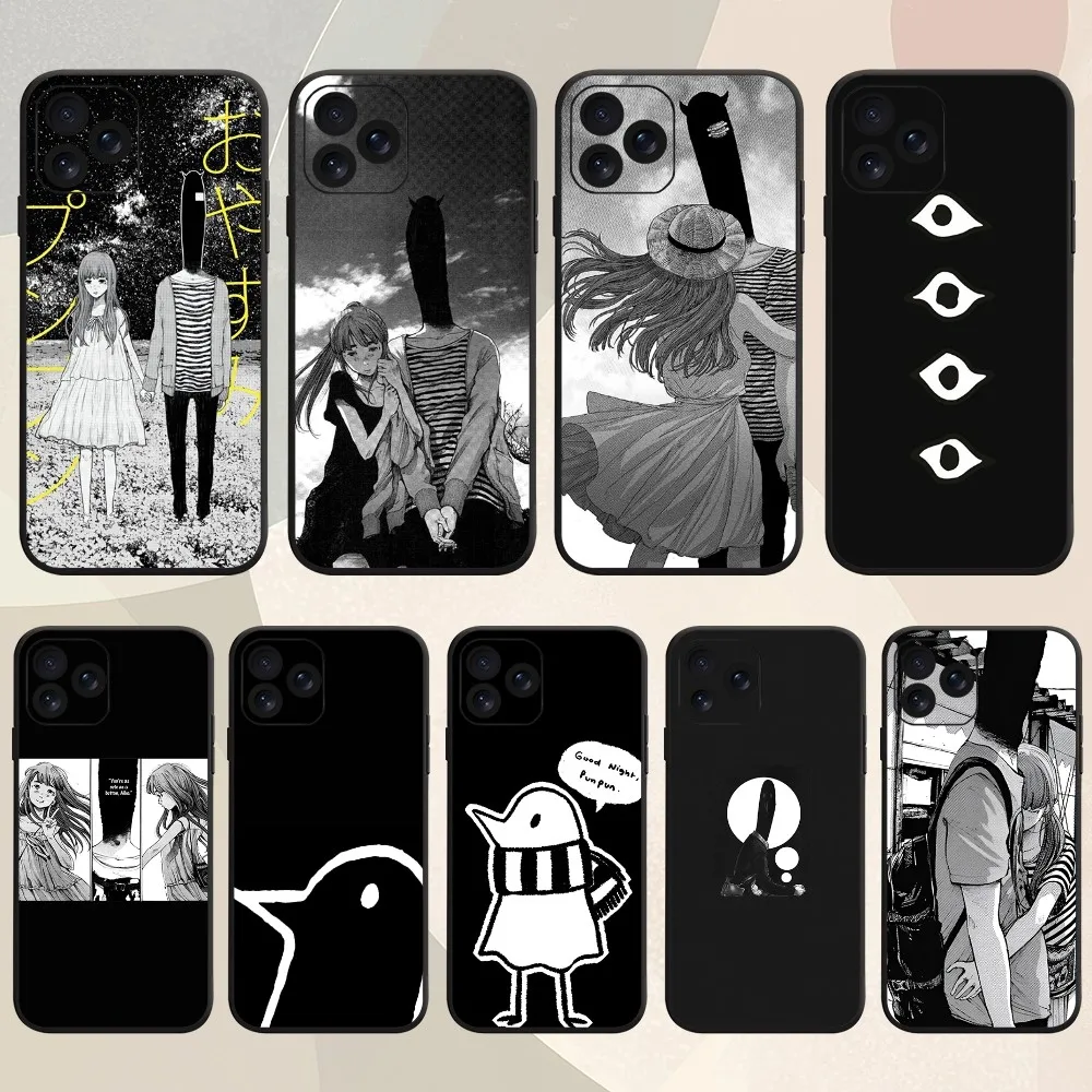 

Comics Goodnight Punpun Phone Case For iPhone 8 14 Mini X 15 XS 12 MAX 11 13 Xr Pro Plus Shell
