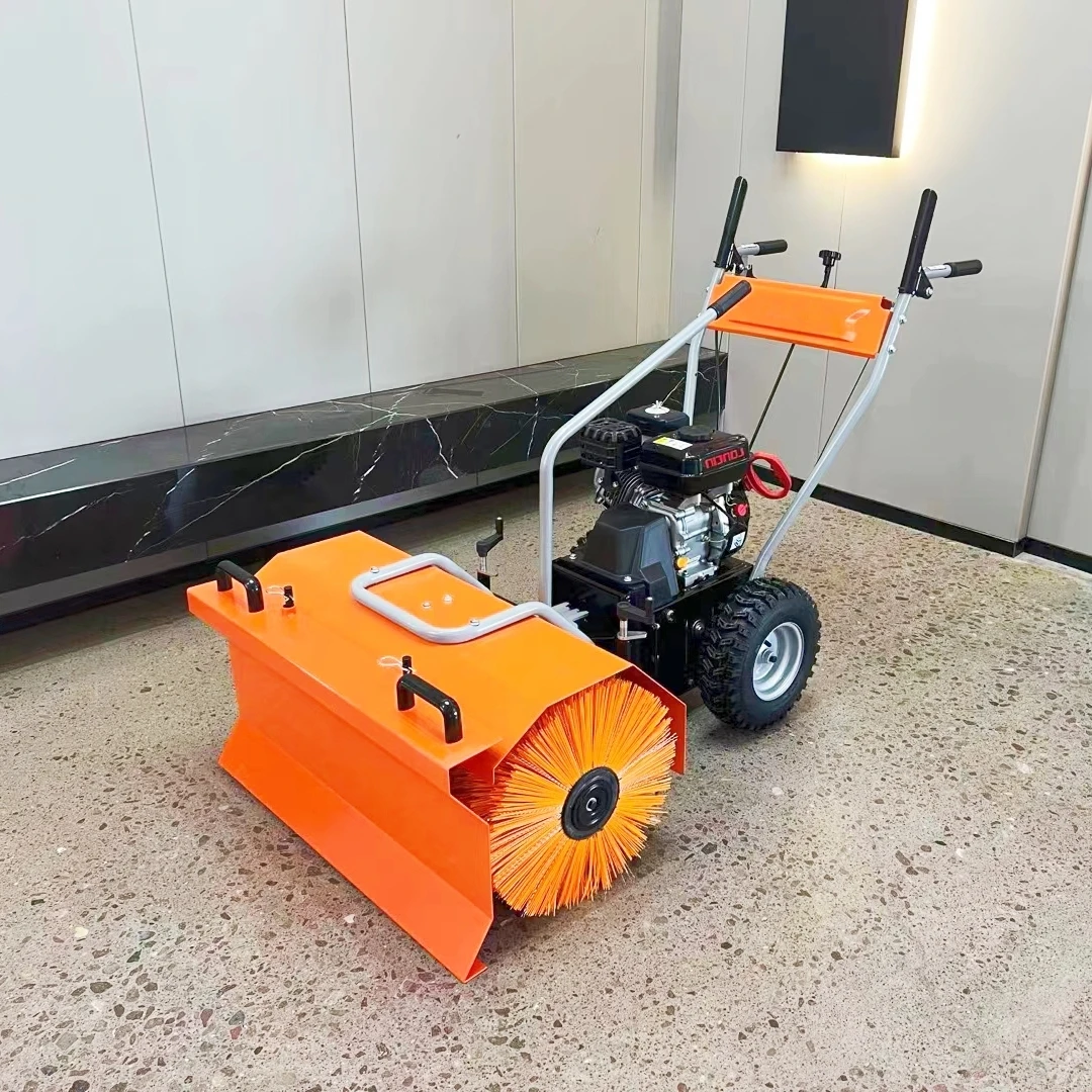 نوع المشي بقوة 6.5 حصان وتشغيل يدوي مكنسة الثلج لإزالة وتنظيف الثلج