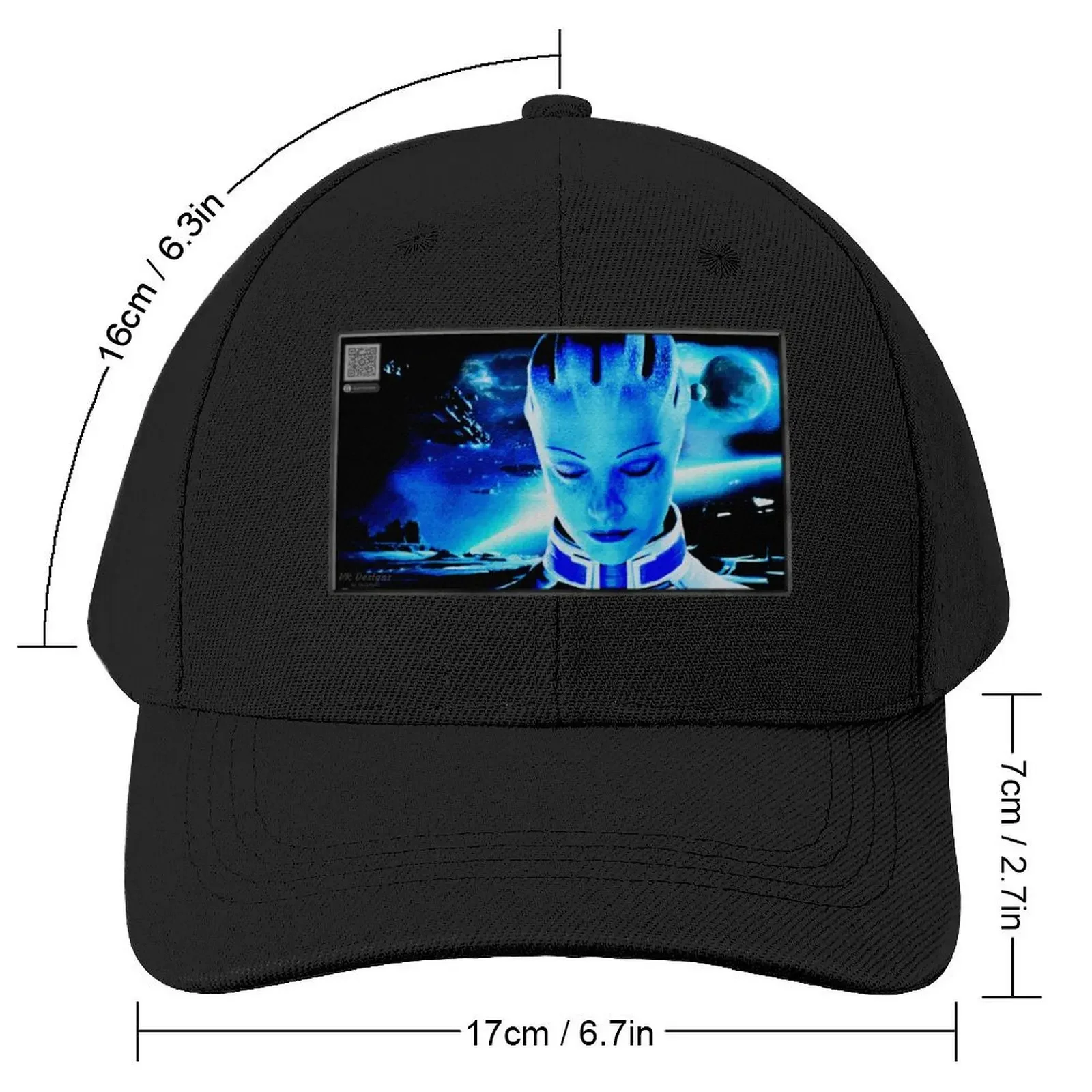 LIARA T'SONI: A Digital Textured Glass Painting Baseball Cap Beach Bag Trucker Hat tea Hat Women Hats Men's