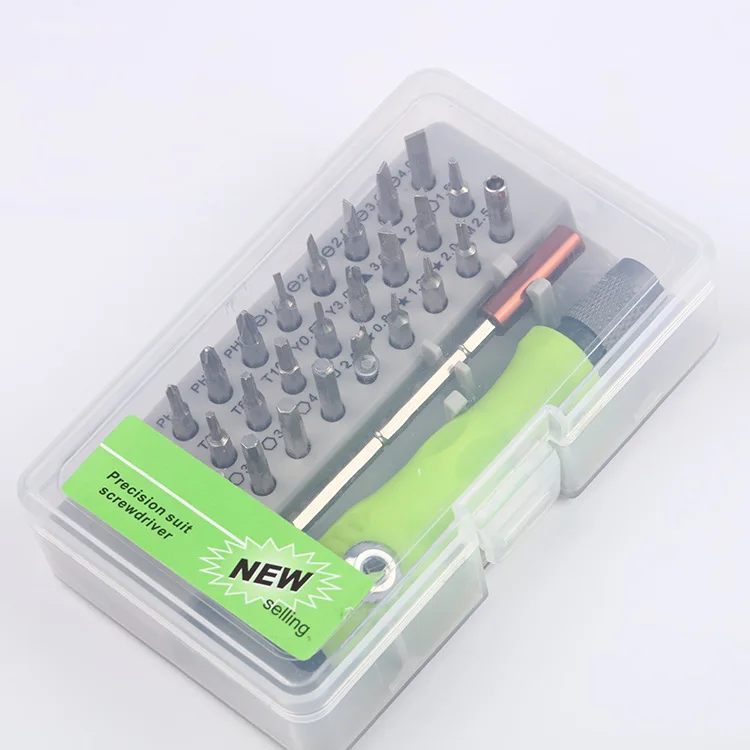 32-in-1 Multifunctional Precision Screwdriver Set for IPhone Laptop Digital Electronics Repair Tool Kit with Magnetic Bits