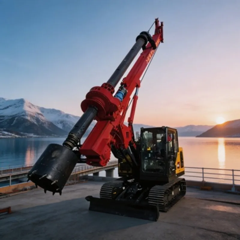 80m Depth Rotary Drilling Rig Drill Rig Foundation Machine YCR280D 280kN Torque for Deep Foundation Project