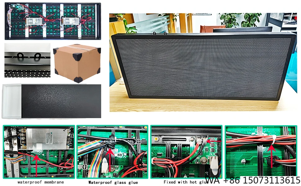 لافتة LED خارجية P10 - لوحة إعلانات رقمية قابلة للبرمجة يتم التحكم فيها عبر WiFi #3