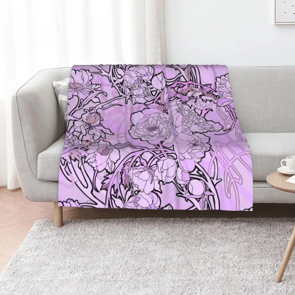 

Alphonse Mucha - Flowers, (1860-1939),No,06. Throw Blanket for babies Furrys christmas decoration Tourist Blankets