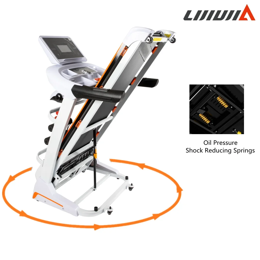 Lijiujia 2022 electric folding cheap slim home cinta de correr electrica treadmill commercial treadmills manufactures