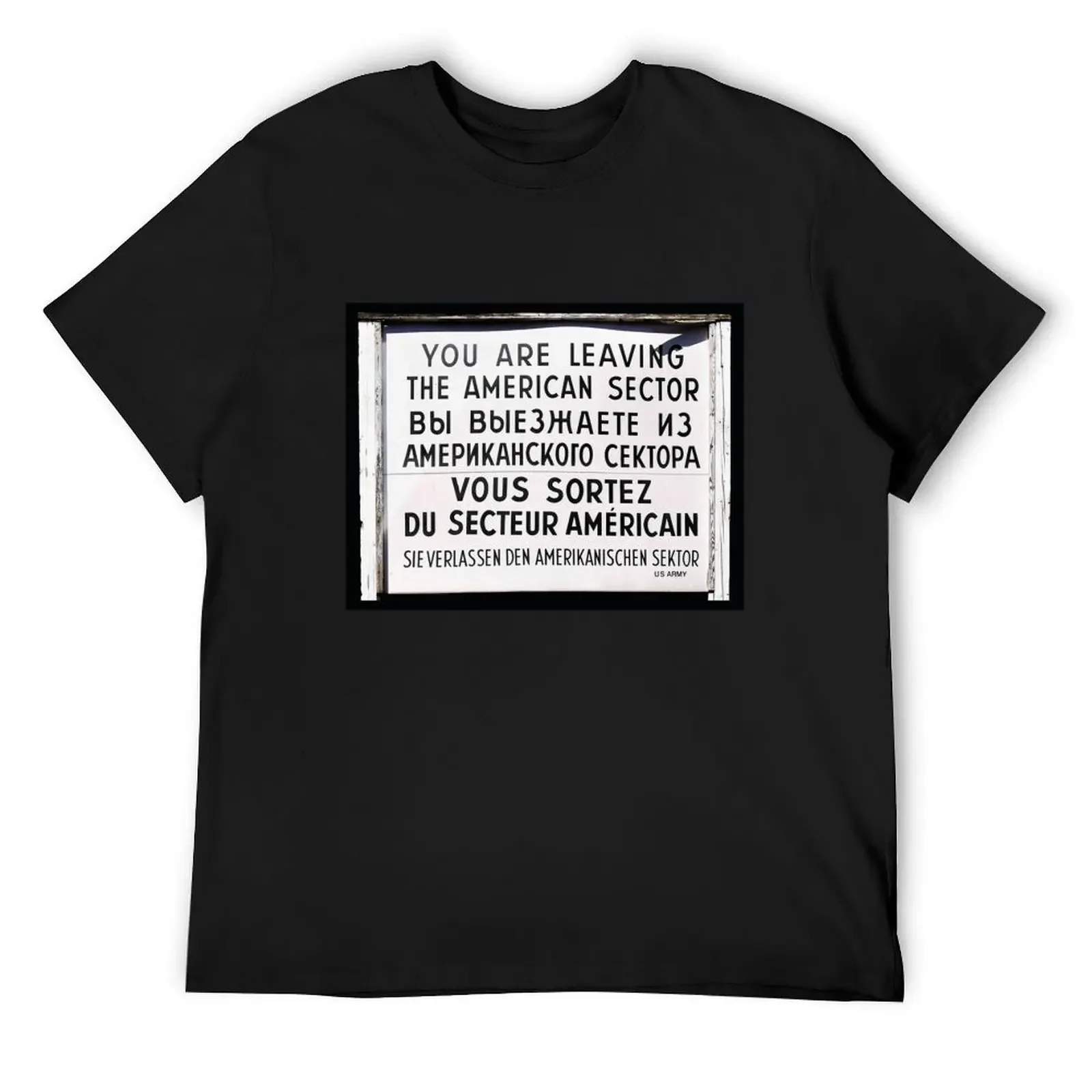 

CHECK POINT CHARLIE SIGN T-Shirt aesthetic clothes graphics quick drying plain black t shirts men