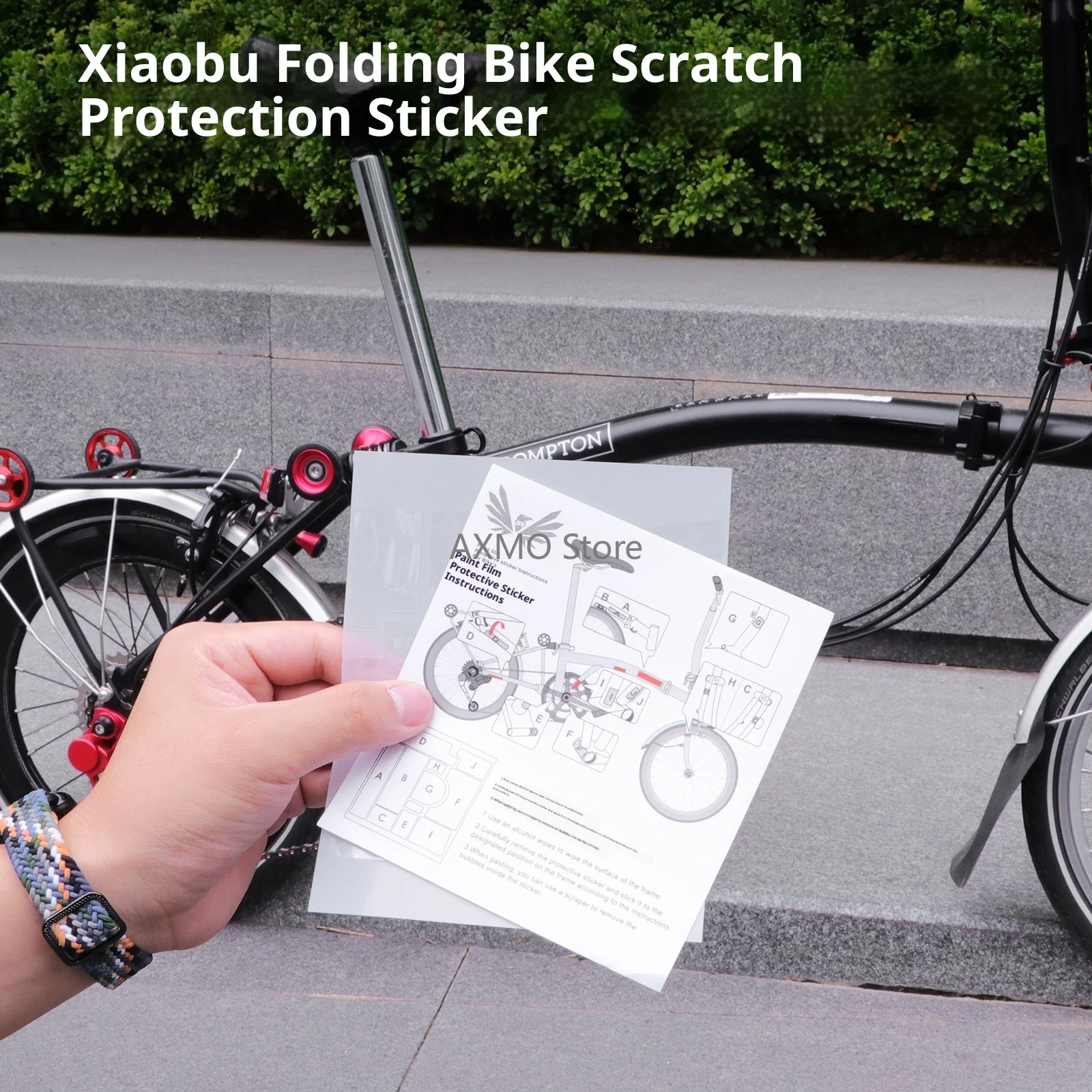 

Bike Protection Film for Brompton Folding Bicycle Invisible Paint Scratch-resistant Sticker Frame Fork Protector Bike Parts
