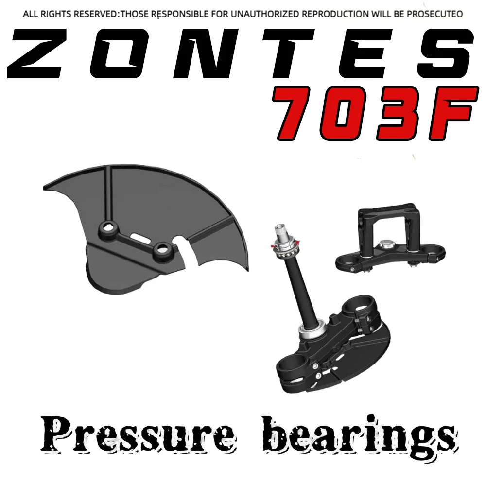 

For ZONTES 703F shock absorber upper and lower connecting plates, pressure blocks, steering column, column upper connecting plat