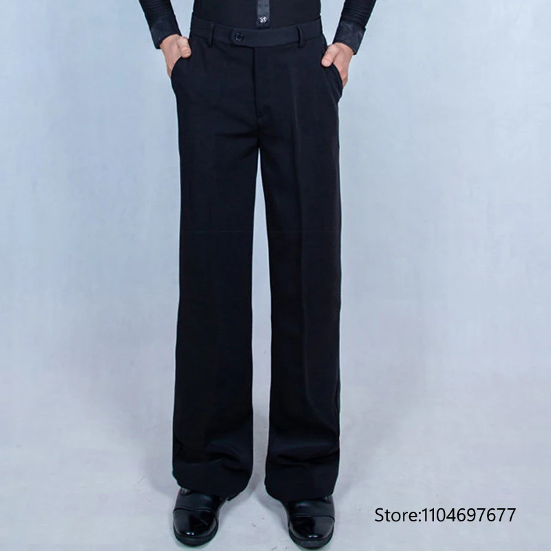 

Новинка: мужские и женские брюки для джазовых/латинских танцев, черные, для бальных танцев, с одной пуговицей, для тренировок/выступлений.