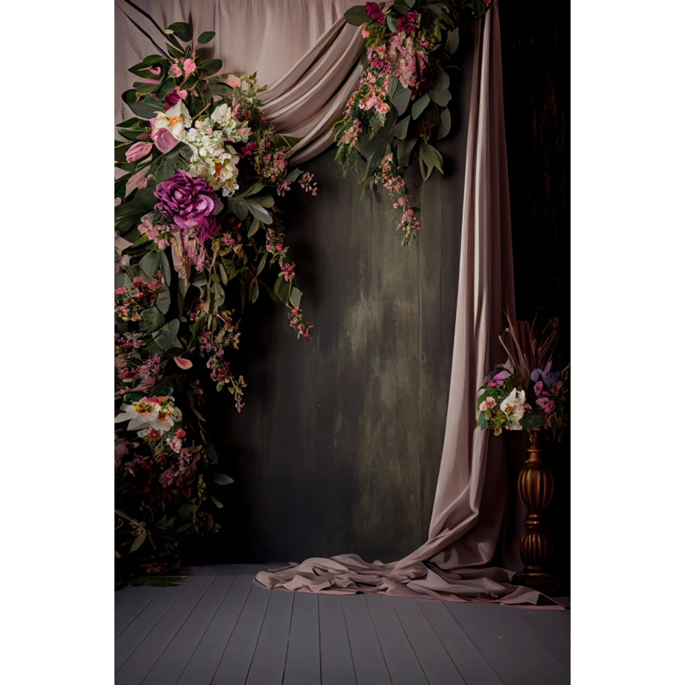 Wedding Portrait Photography Backdrop Vintage Interior Art Oil Painting Flower Pregnancy Bridal Shower Adult Photo Background