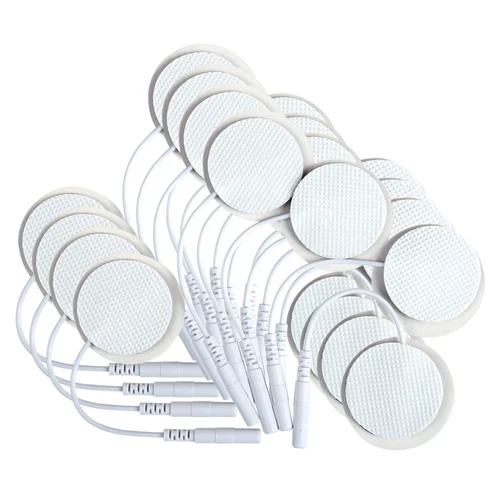 Almohadillas de electrodos para masajeador corporal, máquina de Terapia Digital eléctrica Tens, almohadillas de repuesto, Estimulador muscular, 50/100 Uds.