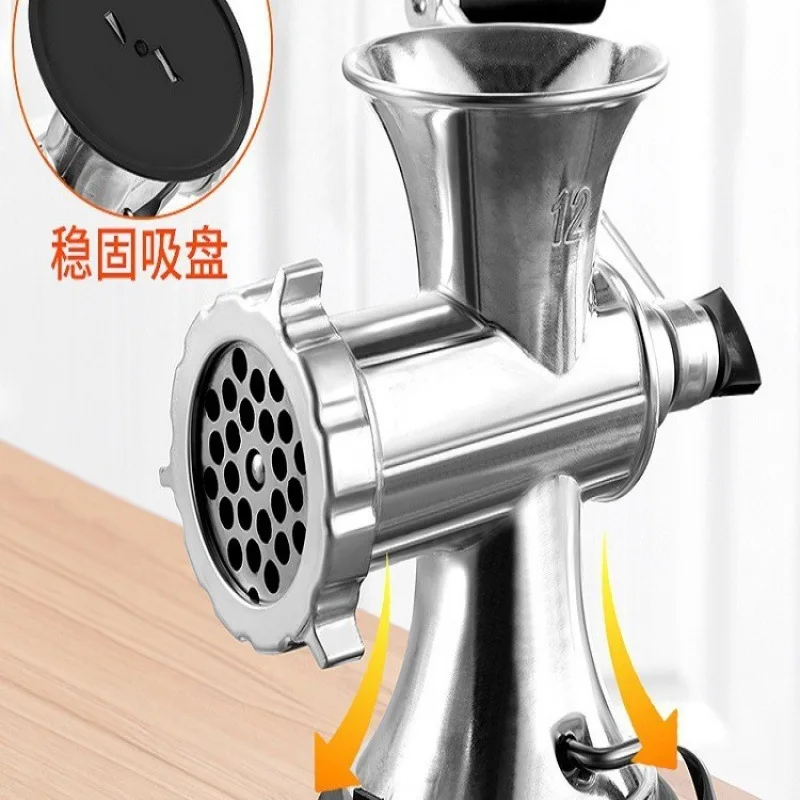 A new type of stainless steel sausage filling machine for making homemade household jars, tools, sausages, hand shaken crushed a