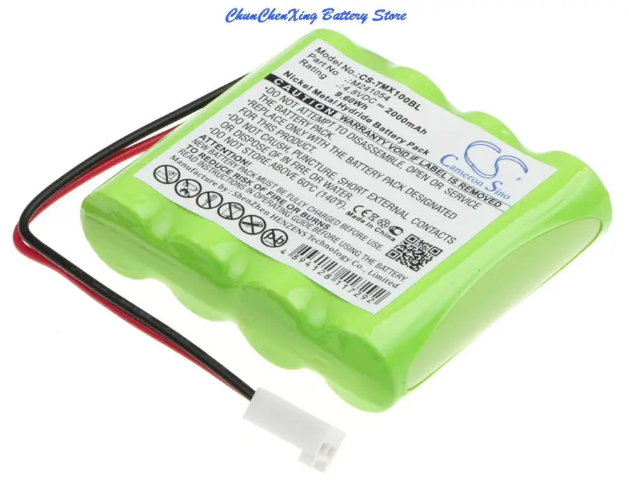 Cameron Sino 2000mAh Battery M241054 for Teleradio LE-TX-MX10, LI-TX-MD10, LI-TX-MN6