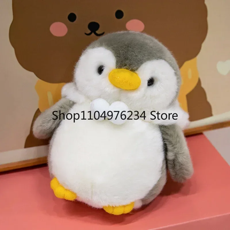 جديد لطيف البطريق ألعاب من نسيج مخملي الطفل مريح النوم دمية رقيق البطريق يرتدي الملابس القبعات محشوة الحيوان وسادة هدايا عيد الميلاد