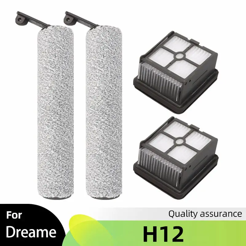 For Dreame H12 Wet & Dry Vacuum Cleaner Replacement Spare Parts Soft Roller Brush Hepa Filter Accessories