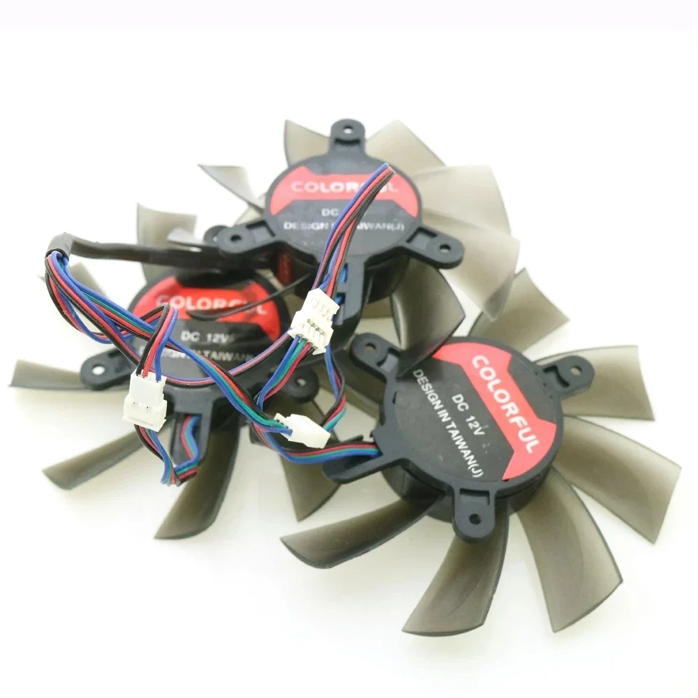 

DC12V 4wire 4pin VGA Fan For iGame GTX 1080 GTX 1070 VuLcan X Top AD Graphics Card Cooling Fan