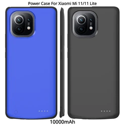 Power Case For Xiaomi Mi 11 External Battery Charger Cases For Xiaomi Mi 11 Lite portable Power Bank Charging Case Capa 10000mAh