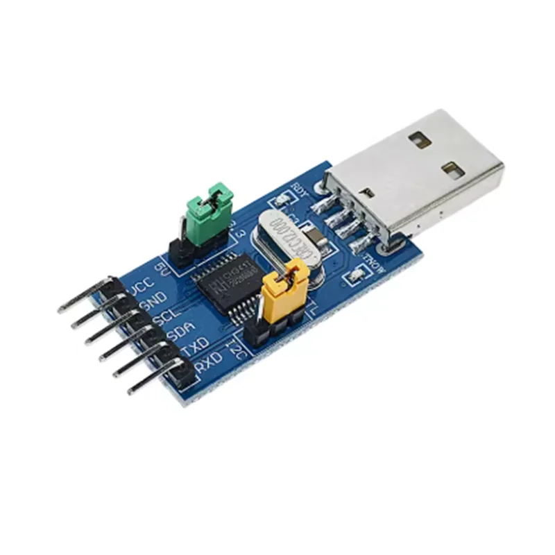 CH341T 2 in 1 module 3.3V 5V USB to I2C IIC UART USB to TTL single-chip serial port downloader