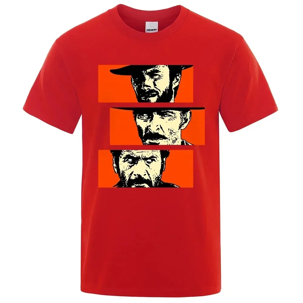 Der Gute, der Böse und der Hässliche Blondie Angel Eyes Tuco Cowboy T-Shirt Herren Damen Mode Harajuku Kawaii T-Shirt Damen Y2K Kleidung – Detail 6