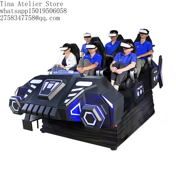 Amusement Park Rides 6 Players Dynamic Cinema Game Equipment 9D Virtual Reality Arcade Machine Vr Theater