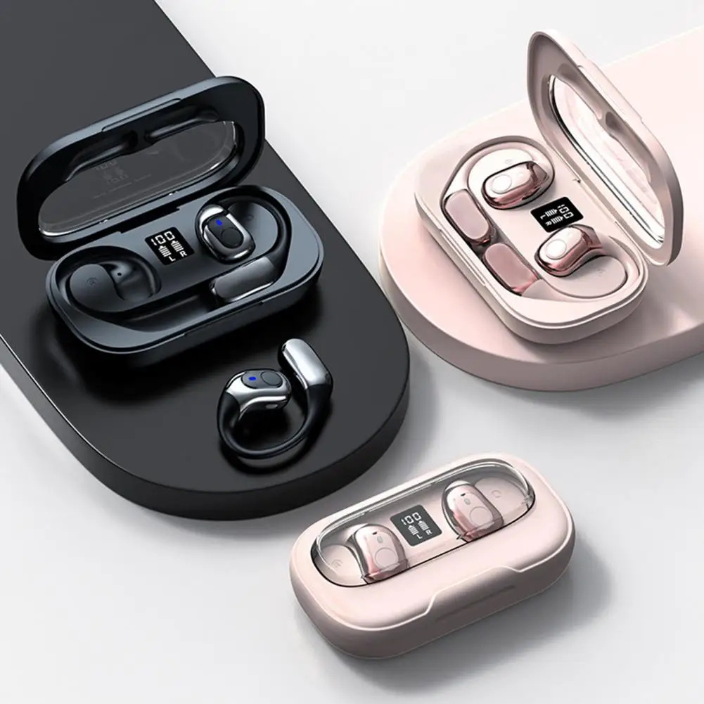 Bluetooth-compatible In-Ear Earphones Wireless Earbuds Noise Cancelling Low Latency Volume Control Ergonomic Sports Headsets