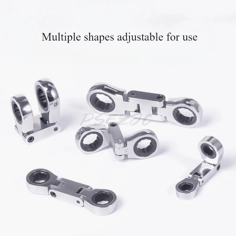 

AE-5pcs/set of Adjustable Ratchet Wrench Set 8 10-12 13-14 15-16 18-17 19mm