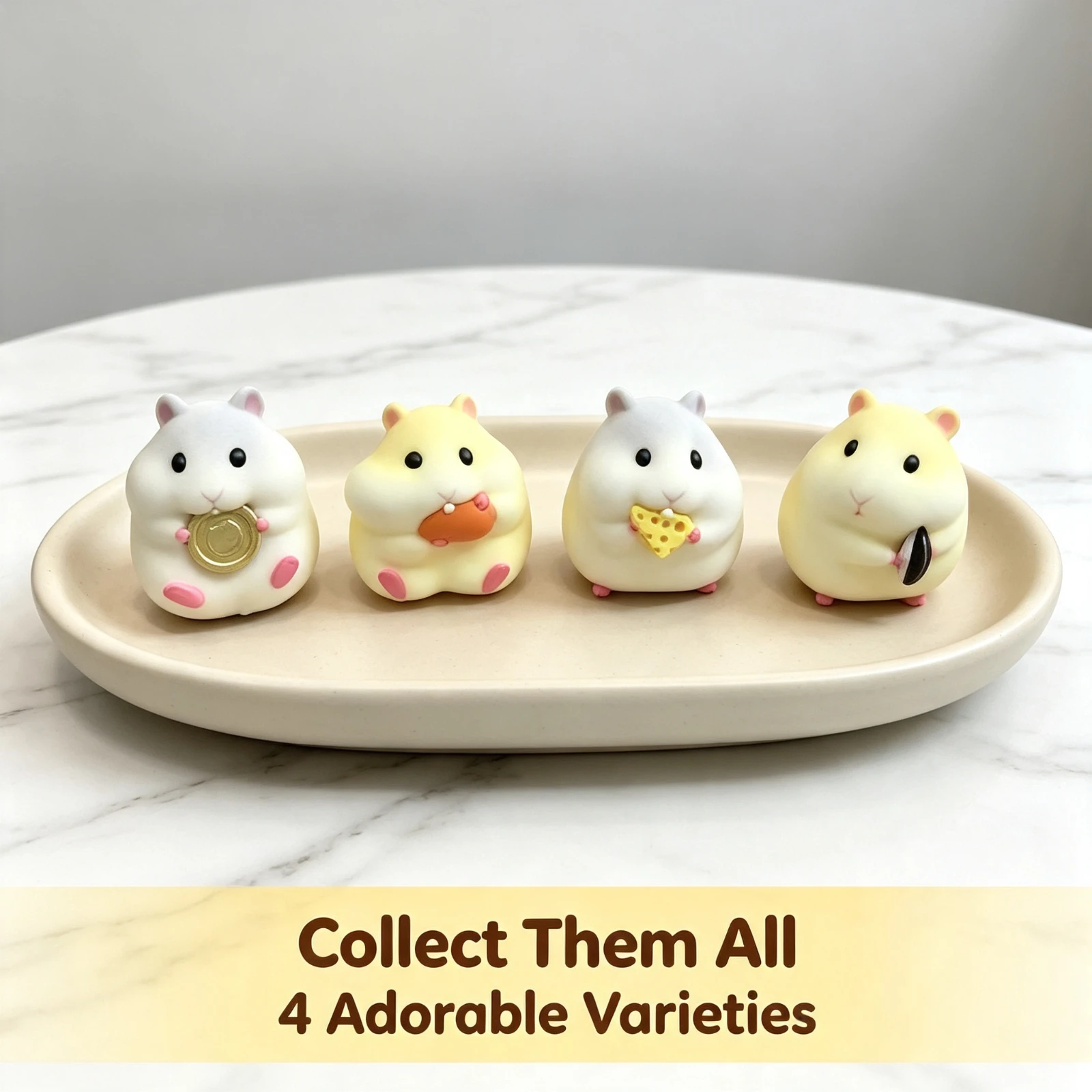 Cute Flocked Hamster Car Dashboard, Ornament Kawaii Mouse Figure Auto, Interior Accessories Desktop Decor Gift, For Girls Women