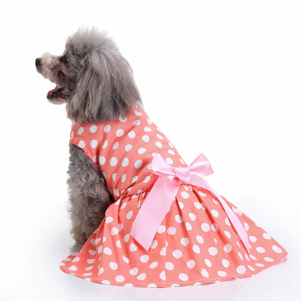 

Dog Clothes for Small Dogs Pet Skirt Sleeveless Puppy Outfits Summer Dress