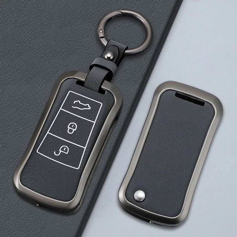 

For Porsche Cayenne GTS Panamera Carrera GT3 2 3 Button Flip Remote Zinc Alloy Car Key Cover Protector Accessories Case Keychain