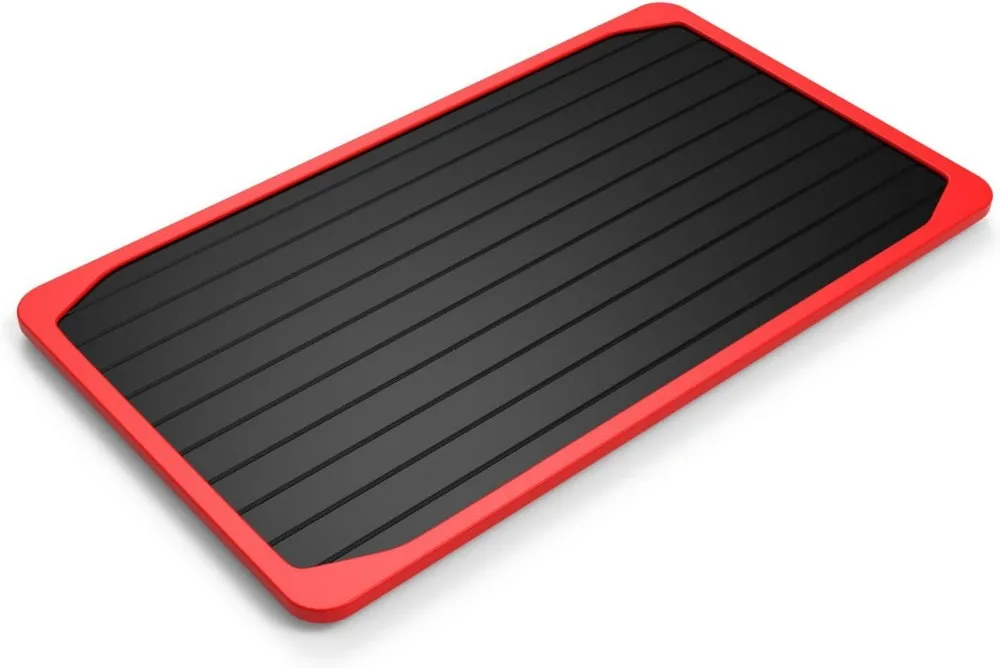 Large Defrosting Tray for Frozen Meat, 3X Faster Thawing, Nonstick & Dishwasher Safe