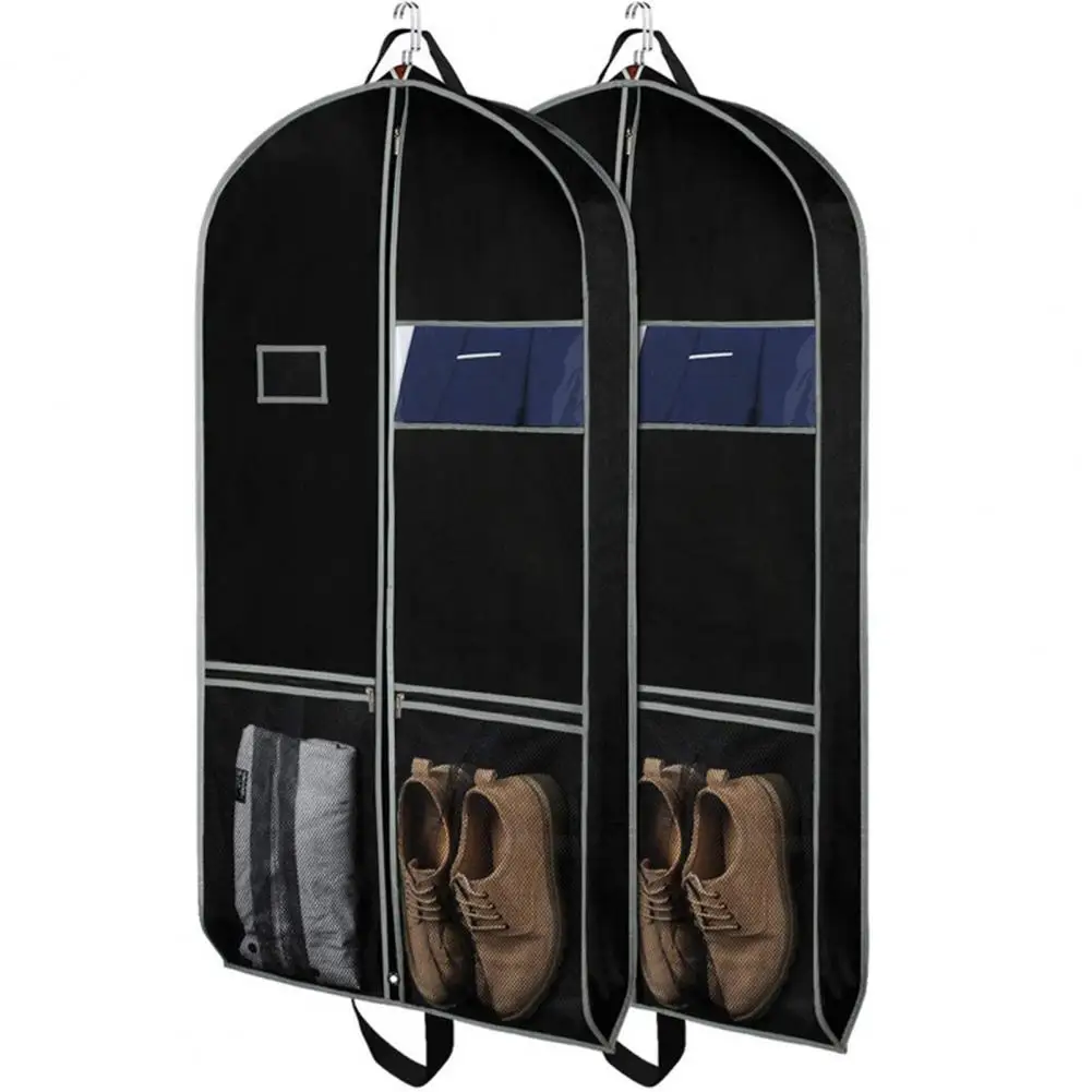 Travel Garment Bag with Handles Travel Garment Bags with Pockets Heavy-duty Non-woven Fabric Clothing Dust Cover for Men