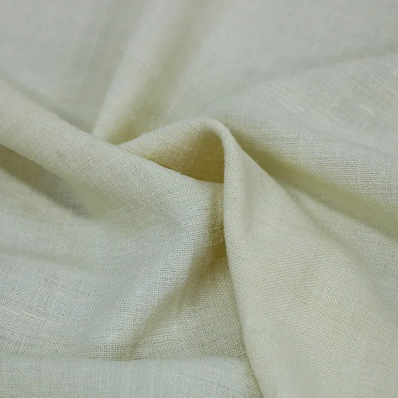 Natural natural-color tussah silk coarse fabric niche tea setting plant-dyed