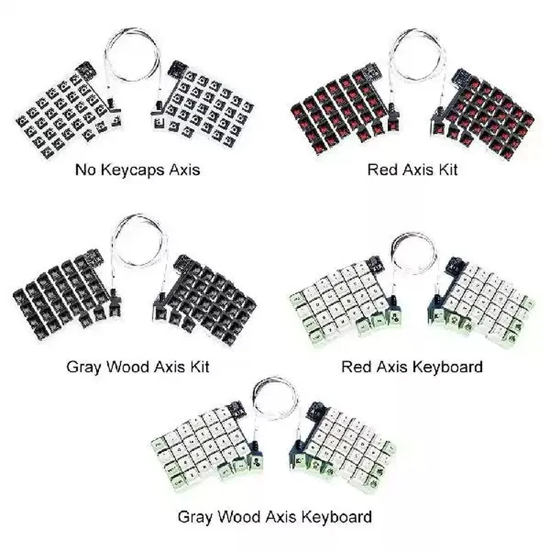 Custom Silakka54 Split Ergonomic Keyboard Hot Swappable QMK VIAL Programmer Keyboard With Independent Wrist Support