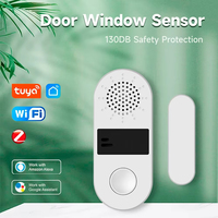 Tuya WiFi Zigbee Door Window Sensor Sound Light Alarm Home Security Wireless Magnetic Anti-Theft Smart Voice Control Protection
