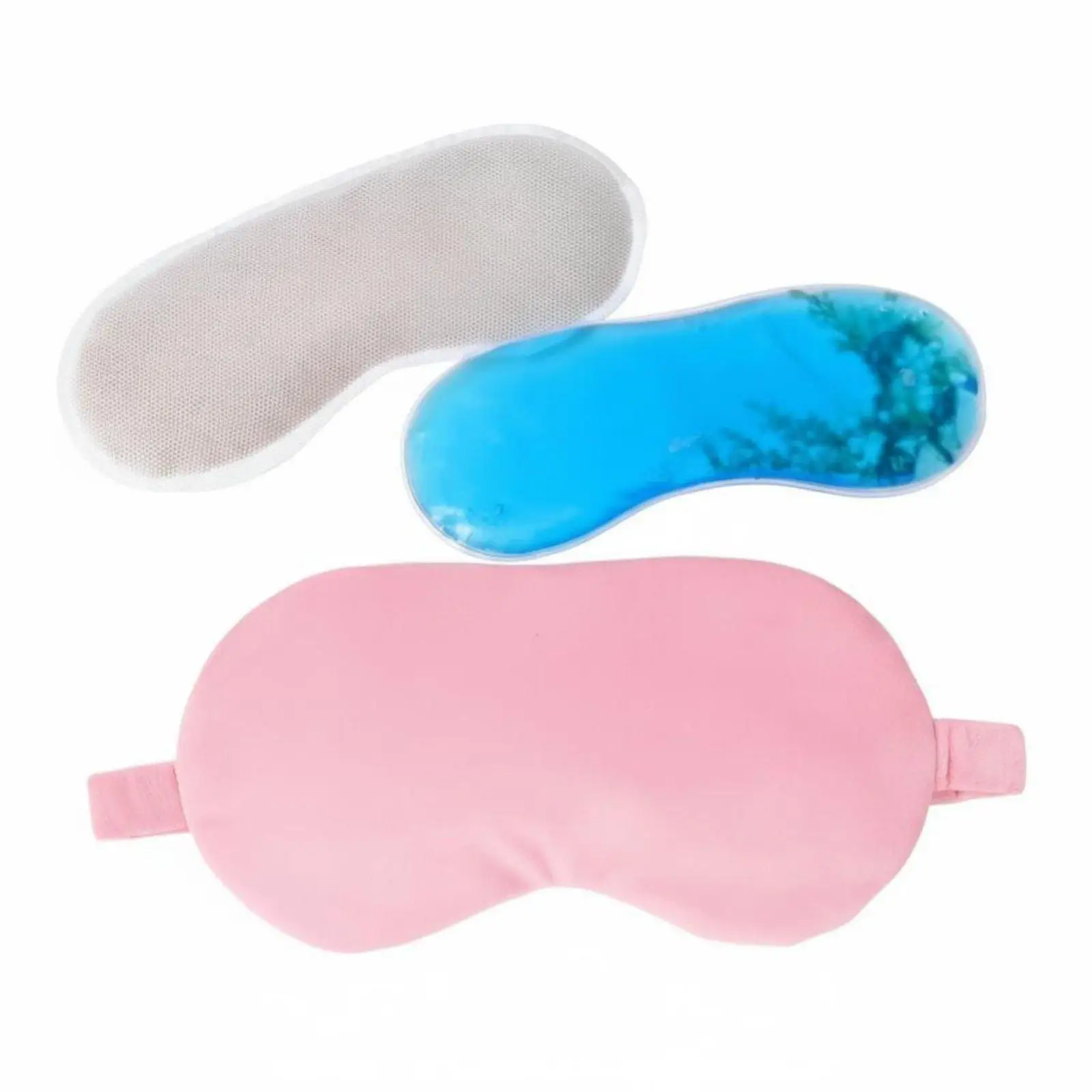 Cooling Weighted Sleep Mask for Sensitive Skin Adjustable Gel Eye Mask for Children Adults Study Travel