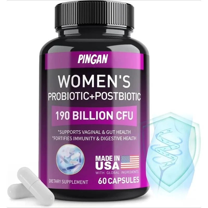 

Женские пробиотики с 190 миллиардами CFU по 10 строк — 60 капсул для иммунитета, пищеварительной системы, кишечника, поддержки здоровья влагалища