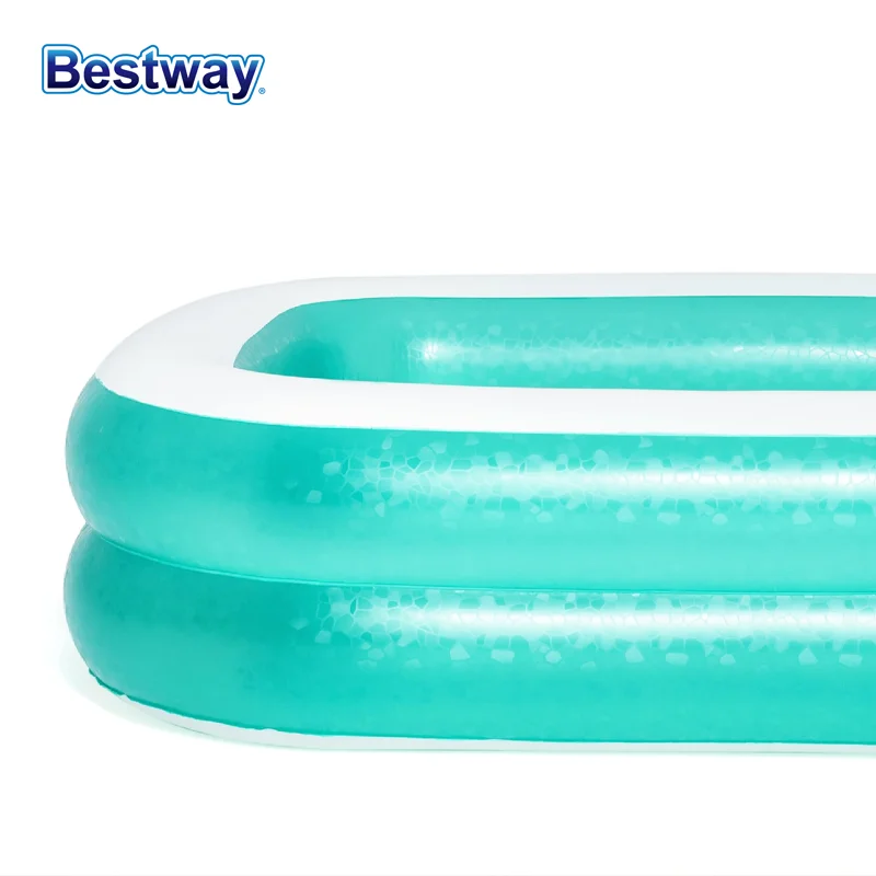 Bestway-Inflável clara piscina familiar, diversão familiar calorosa, pátio, festas aquáticas, 54005, 1pc