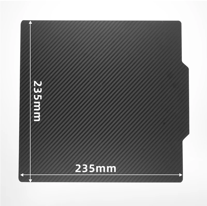Neue Pei Doppelseiten beschichtung Wärme Bettlaken Peo Pet Kohle faser Federstahl bleche 235x235mm magnetische Bau platte für ENDER-3/5 – Detail 2
