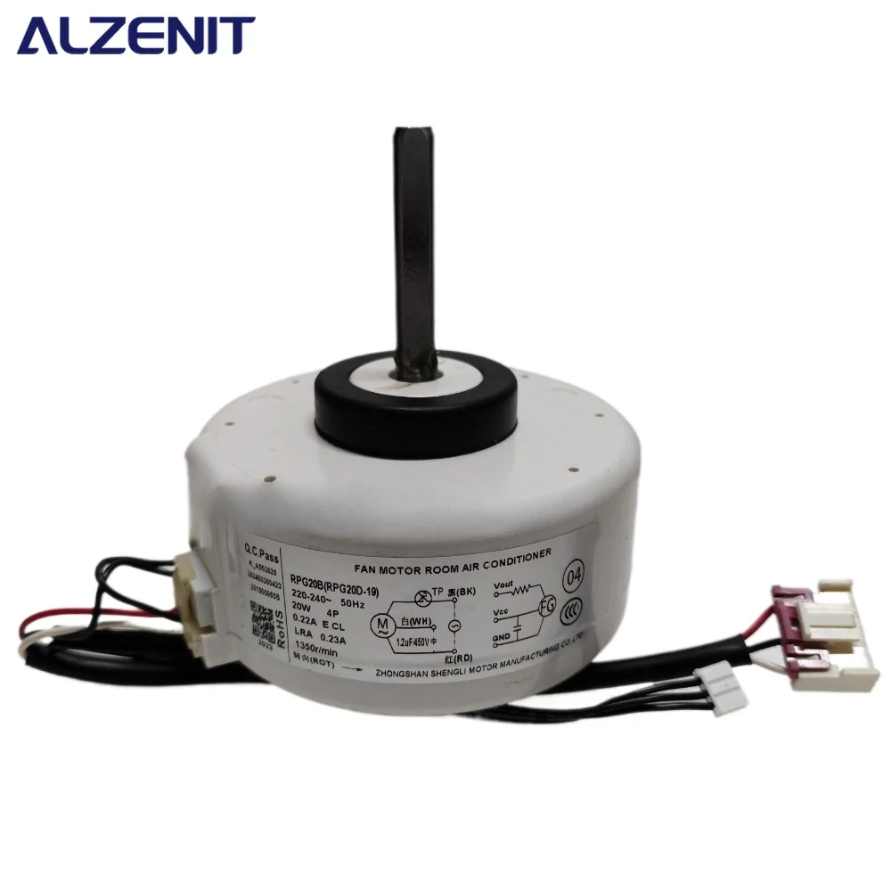 New For Midea Air Conditioner Indoor Unit AC Fan Motor RPG20B  (RPG20D-19) 20W 4P 1350r/min Conditioning Parts