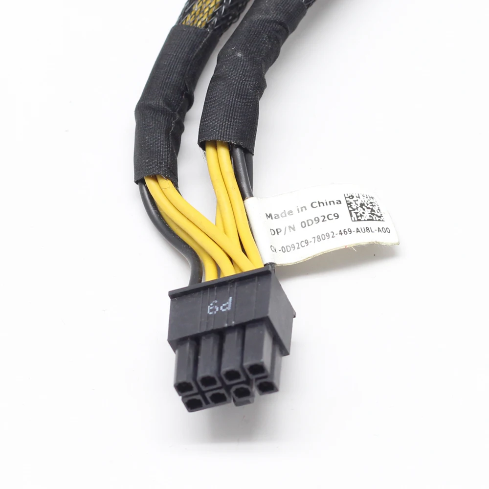 D92C9 For PRECISION T3600 T3610 T5600 T5610 T5810 T7810 VGA Workstation Keyboard Power Cable 8PIN To Dual 6PIN Power Cord 0D92C9