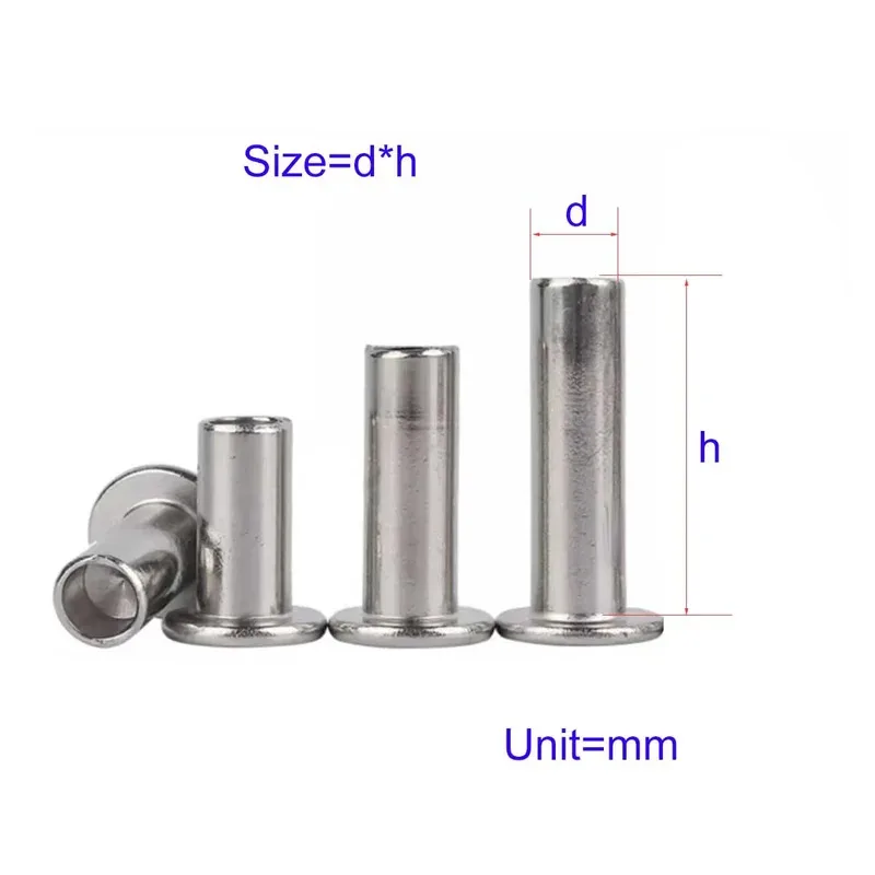 

Corrosion Resistant 304 Stainless Semi Hollow Rivet Lightweight for Electronics Enclosure and Sheet Metal